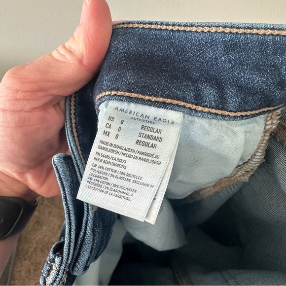 American Eagle Skinny Super Hi-Rise Jeggings Next Level Stretch Size 0 Regular - Picture 11 of 13
